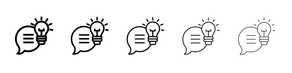 Suggestion icon simple illustration logo art