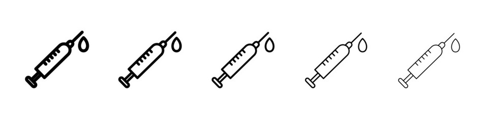 Syringe icon simple illustration logo art