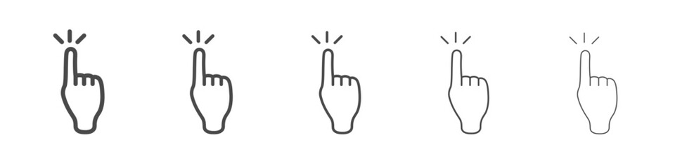 Tap finger icon simple illustration logo art