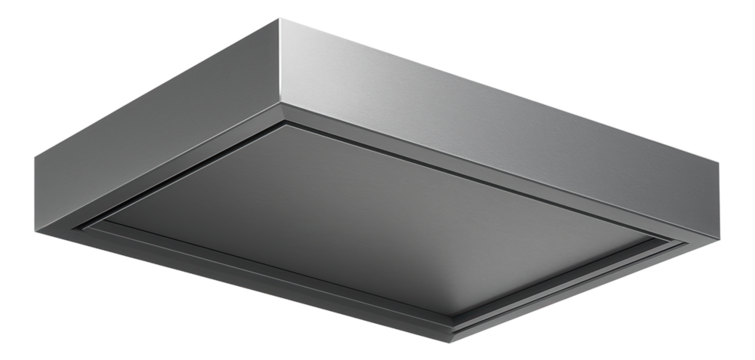 A minimalist aluminum awning with a matte finish for a high-rise apartment's entrance, prioritizing simplicity and function.