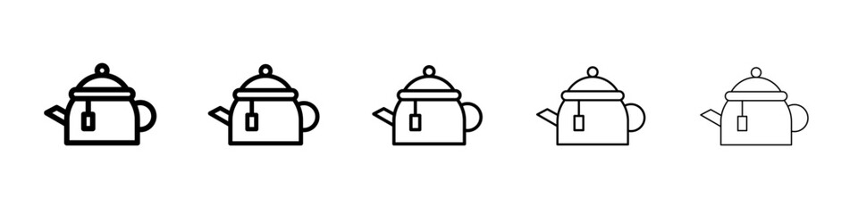 Teapot icon simple illustration logo art