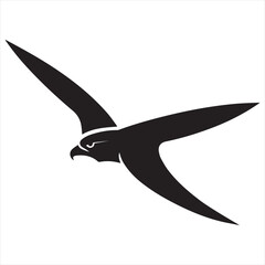 Minimal Falcon Logo Design,  Elegant Silhouette Style Vector Art for Bold Branding, Professional Identity, and Clean, Nature-Inspired Logo Concepts
