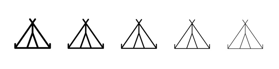 Tent icon simple illustration logo art