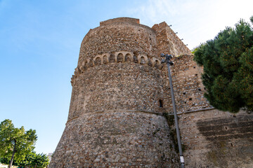Stone Tower of Aragonese Castle in Reggio Calabria