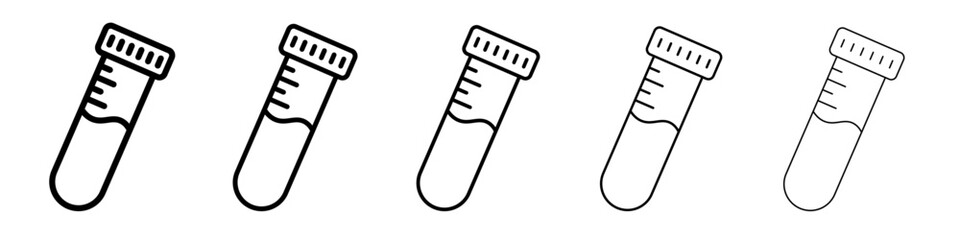 Test tube icon simple illustration logo art