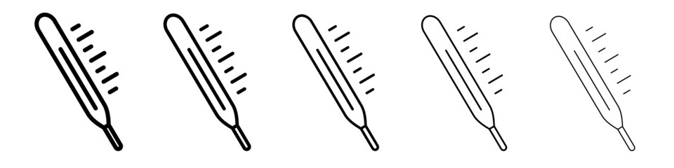 Thermometer icon simple illustration logo art