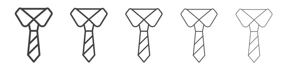 Tie icon simple illustration logo art