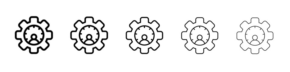 Time management icon simple illustration logo art