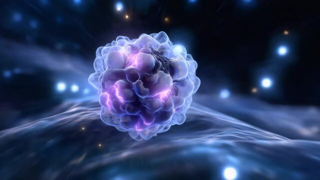 Cancer cell shrinking under T cell attack
