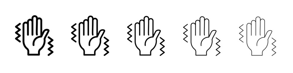 Trembling icon simple illustration logo art