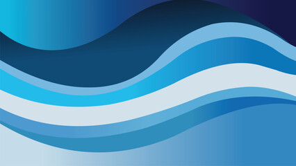 Blue Wave Abstract Gradient Background.