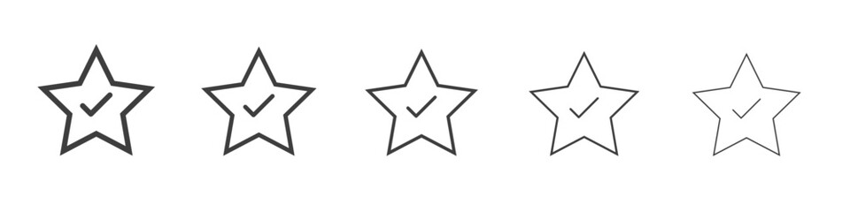 Verified Review icon simple illustration logo art