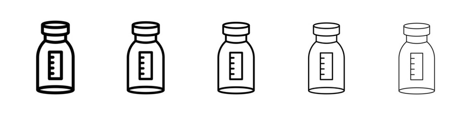 vial medical icon simple illustration logo art
