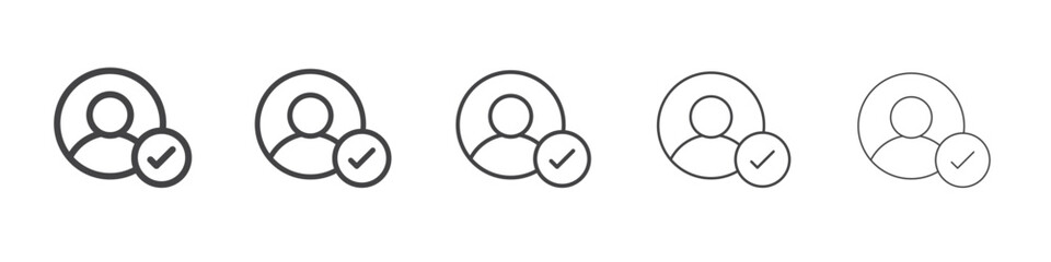 Verified User icon simple illustration logo art © Horoskooppi