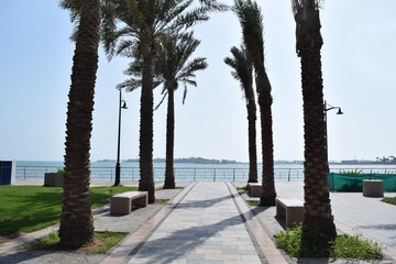 Obraz premium Middle Corniche Park, Al Hamra, Jeddah, Saudi Arabia