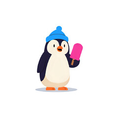 Fototapeta premium snowman with a broom