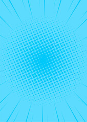 ハーフトーンのサンバーストの背景イラスト素材　集中線　halftone sunburst background	