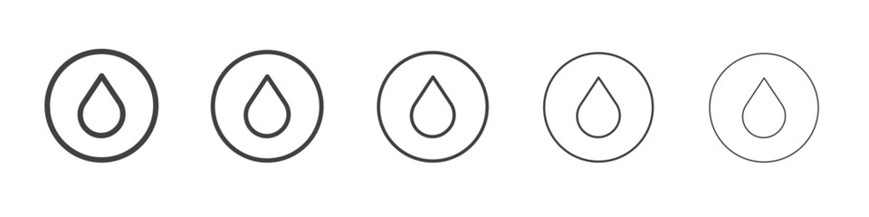 Water drop icon simple illustration logo art © Horoskooppi