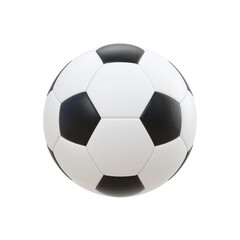 Fototapeta premium Classic Black and White Soccer Ball Isolated on a Clean Background for Sports and Recreation Themes Transparent background or PNG