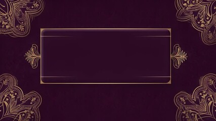 Purple indian wedding background with space for invitation details