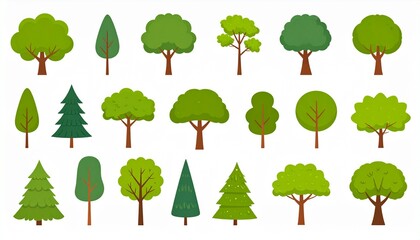 Fototapeta premium set of trees