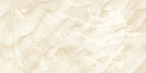 Ecru gradient with texture of eggshell. Pastel light beige background, modern dotted vector design, paper texture modern arts dot