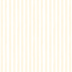 Fototapeta premium Seamless vertical watercolor stripe pattern in light orange on white background