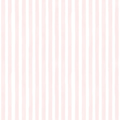Vertical pale red watercolor stripe seamless pattern with white background