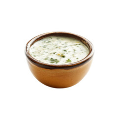 Creamy Herb Sauce in Rustic Bowl