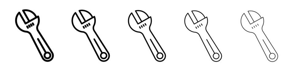 Wrench icon simple illustration logo art