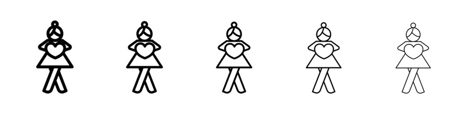 Your self care icon simple illustration logo art