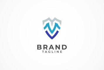 Abstract Letter MV Logo, Letter MV monogram logo design, vector illustration