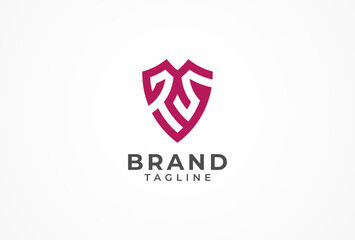 Abstract Letter RS Logo, Letter RS monogram logo design, vector illustration