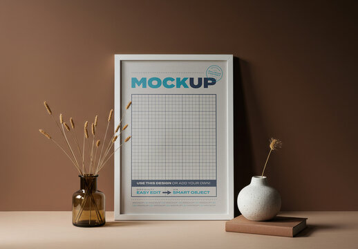 Vertical A3 Poster Mockup