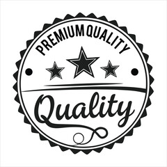 Vintage Round Stamp Logo Design Vector Badge Template