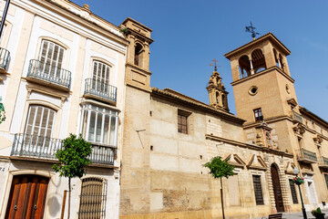 Obraz premium Exterior of Iglesia de Nuestra Señora de los Remedios church in Antequera, Andalusia, Spain, Europe
