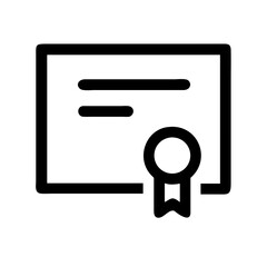 certificate icon vector illustration