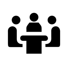 business meeting icon vector illustration