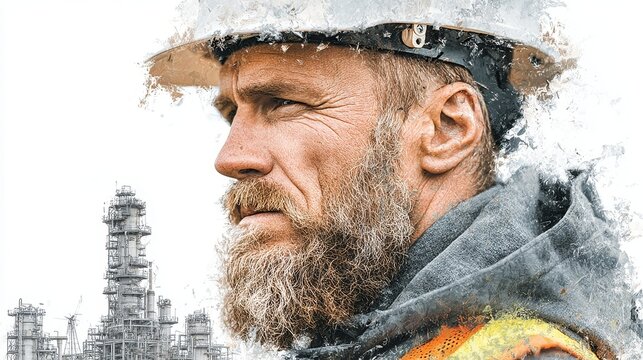 Electrical Engineer the image is a photographic poster featuring a bea
