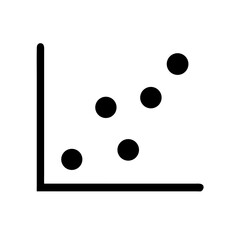 scatter plot icon vector illustration