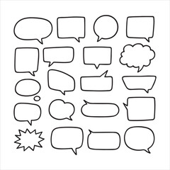 Obraz premium set of speech bubbles