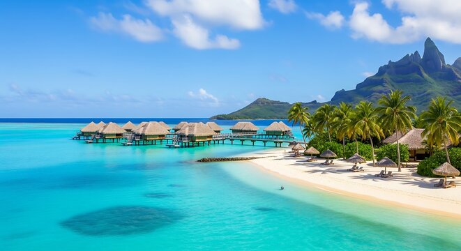 Explore bora bora overwater bungalows resort french polynesia vacation destination travel paradise island tour