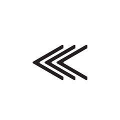 graphic of an left Arrow, y2k Element, Isolated PNG