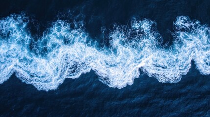 Fototapeta premium Ocean waves aerial view