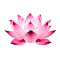 A close-up view of a vibrant pink lotus flower in full bloom against a black background.