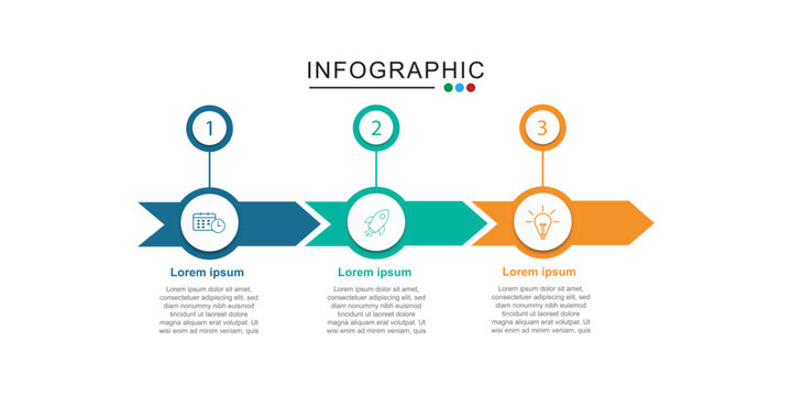 modern design template for infographics with 3 option or step vector illustration, business infographic, timeline infographic template,