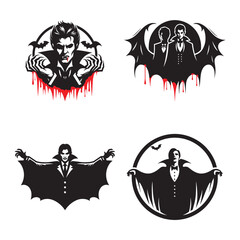 Vampire With Bloody Fangs