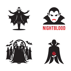 Vampire With Bloody Fangs