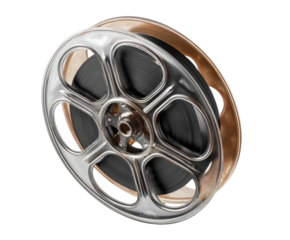 Vintage film reel showcasing classic cinema craftsmanship and design