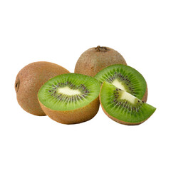 Juicy Kiwi Fruit with Green Sliced Center